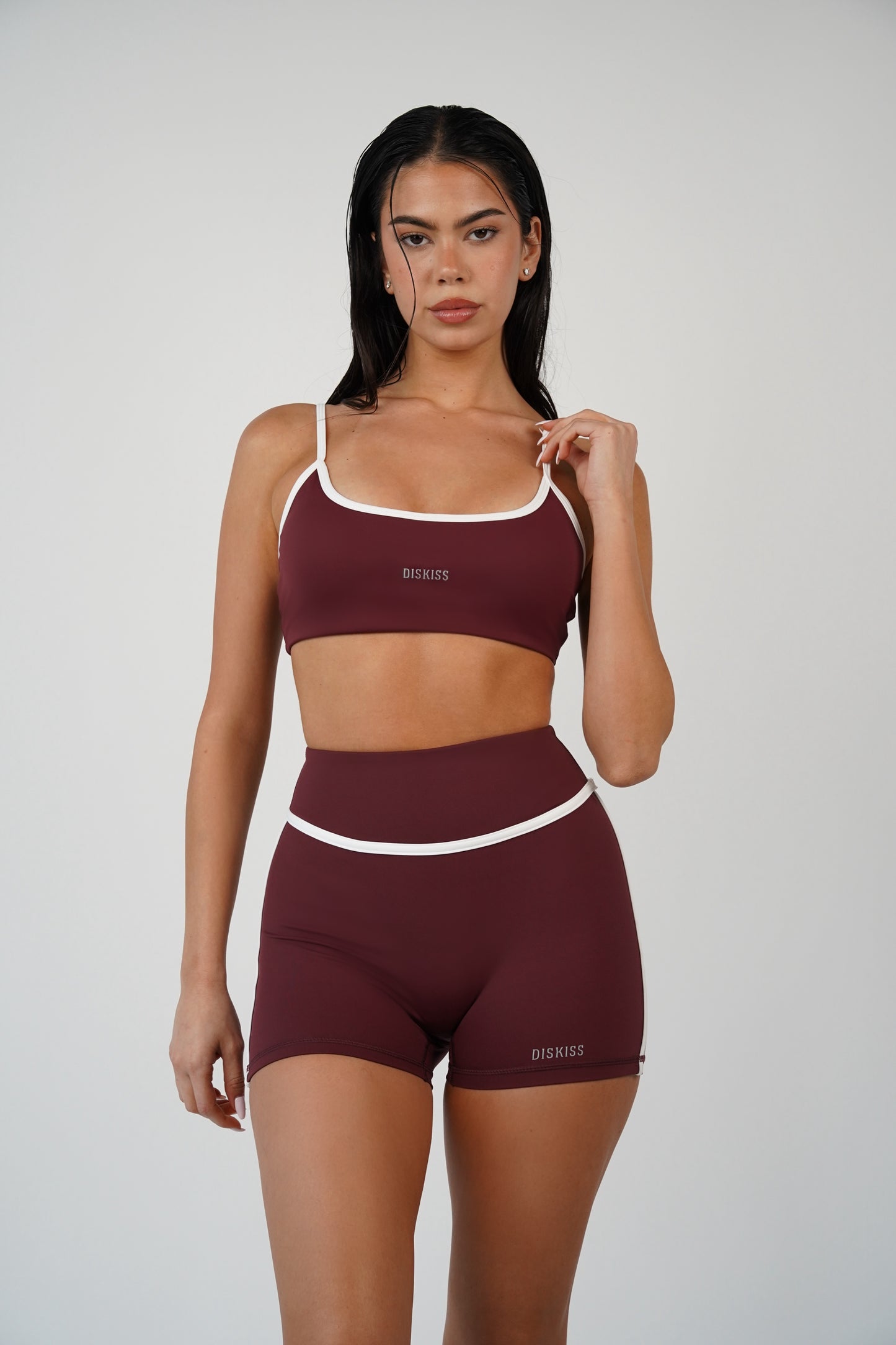 טופ Ellén Burgundy