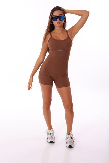 Short Jumpsuit Amber Brown