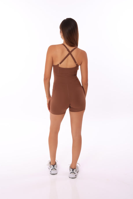 Short Jumpsuit Amber Brown