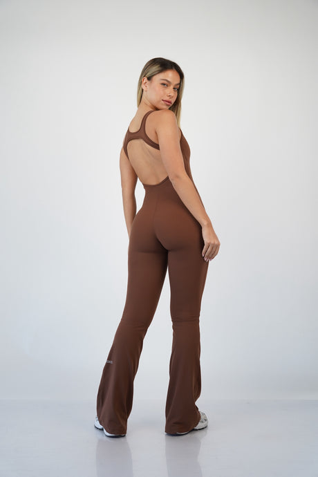 Flare Jumpsuit Soléne Brown