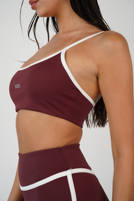 טופ Ellén Burgundy