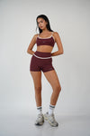 Short Ellén Burgundy