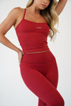 טנק טופ Eloise Wine Red
